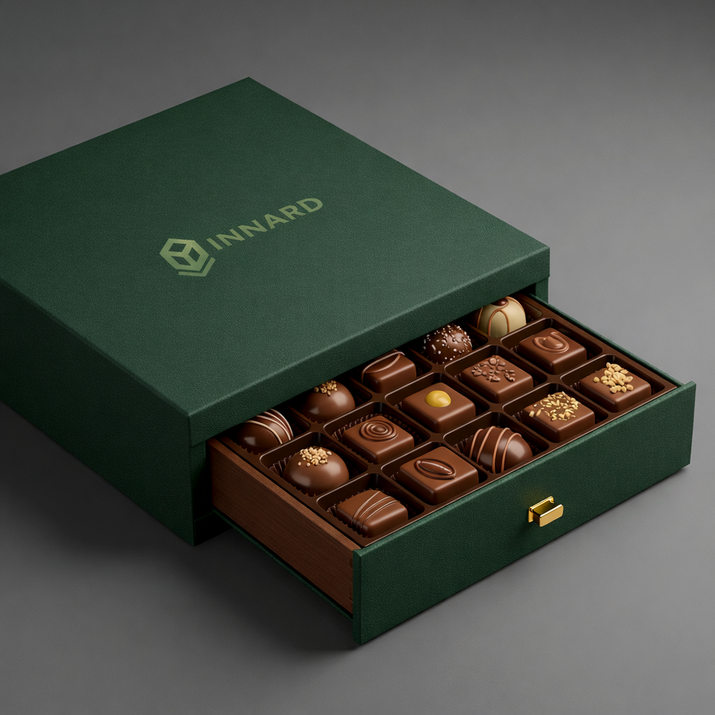 Custom chocolate rigid packaging